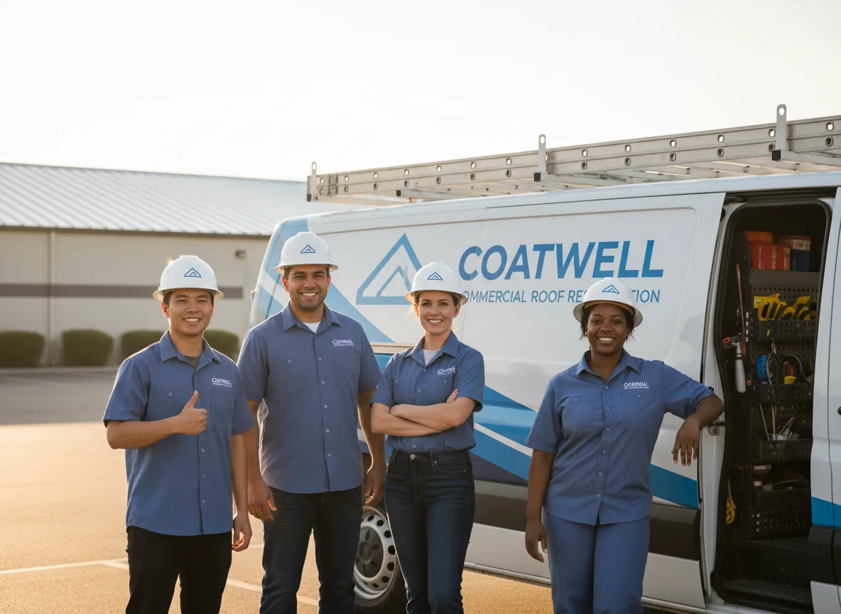 Commercial roof coating company in Coloma, WI