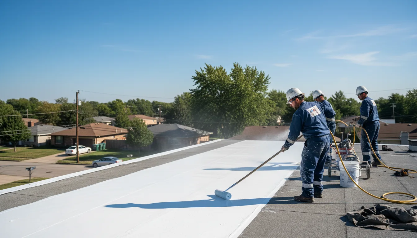 Commercial roof coating in Coloma, WI near me
